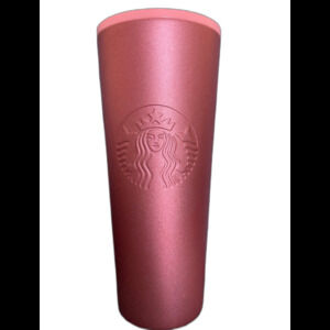 Starbucks 2019 Rose Gold Pink Glitter Stainless Steel Cup Tumbler 24oz Venti